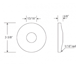 FGC0007 1/2" IPS Sure Grip Low Pattern Flange
